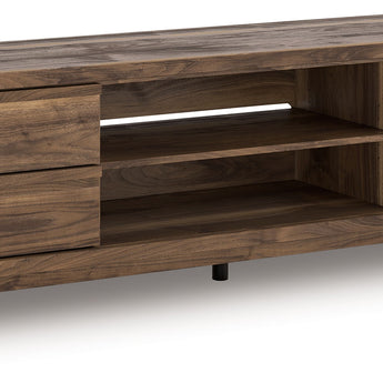 Zadilyn - Mueble de TV con opción de chimenea