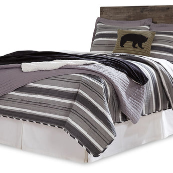 Derekson - Full Panel Headboard - Multi Gray