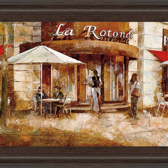 La Rolende By Noemi Martin - Framed Print Wall Art - Red