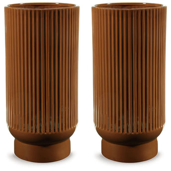 Avalyah - Vase (Set of 2) - 15" - Burnt Umber