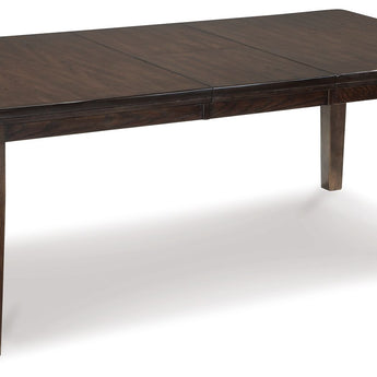 Haddigan - Rectangular Dining Room Extension Table - Dark Brown
