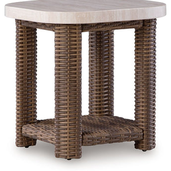 Dolan Creek - Mesa auxiliar cuadrada - Beige/Marrón