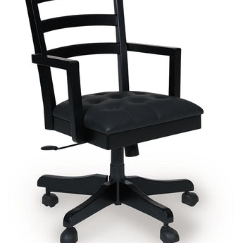 Wildenauer - Silla giratoria de escritorio para oficina en casa - Marrón/Negro