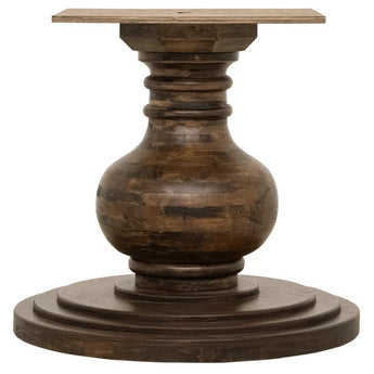Lumiere - Round Pedestal Table - Brown