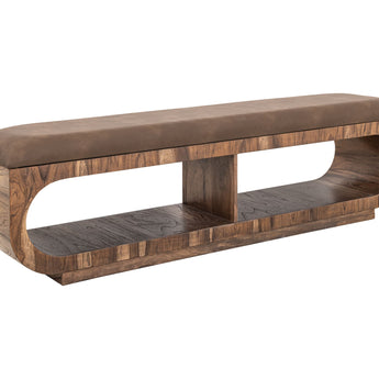 Balam - Upholstered Bench - Light Brown