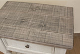 Stone Chest With 5 Drawer / 1 Door Antiqued Ivory / Weathered Gray - alternate view