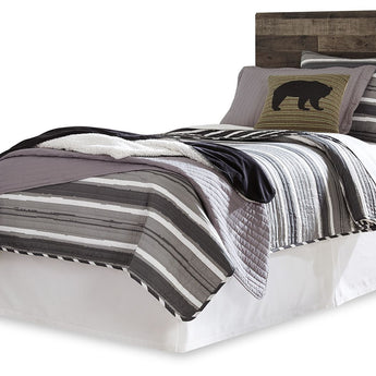 Derekson - Twin Panel Headboard - Multi Gray