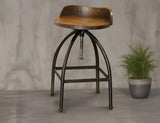 Pueblo Swivel Stool (Set of 2) Deep Brown - alternate view