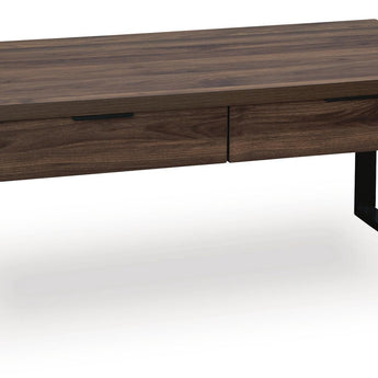 Wickman Falls - Rectangular Cocktail Table - Dark Brown