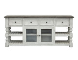 Stone TV Stand with Drawers - alternate view
