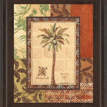 Palmaceae Il By Gregory Gorham - Framed Print Wall Art - Light Brown