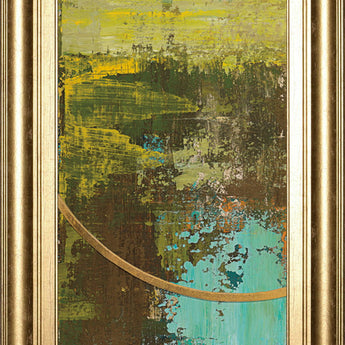 Aller Chartreuse By Patrick St Germain - Wall Art Real Glass - Green