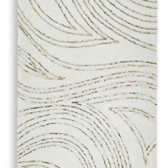 Deenbury - 5' x 7' Rug - Ivory / Green / Brown