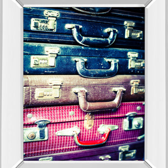 Eastern Travels 2 By Susan Bryant - Mirror Framed Print Wall Art - Blue