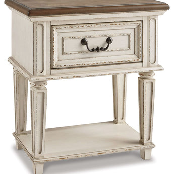 Realyn - One Drawer Night Stand - Chipped White