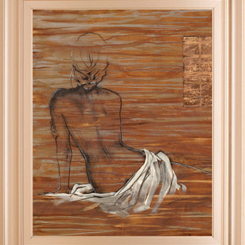 Maya By Saro - Framed Print Wall Art - Light Brown