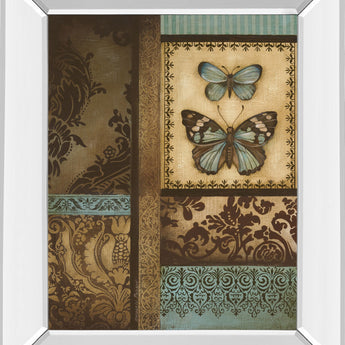 Back To The Garden Il By Kimberly Poloson - Mirror Framed Print Wall Art - Dark Brown