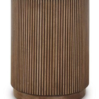 Hadonna - Round End Table - Brown
