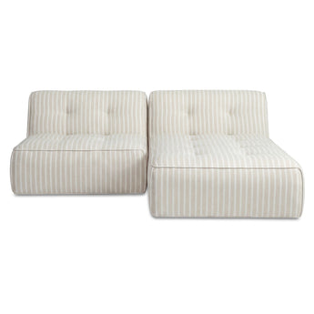 Sunseeker - 2 Piece Outdoor Nook - Brown Stripe