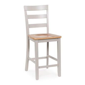 Harperfeld - Barstool (Set of 2) - Natural / Gray