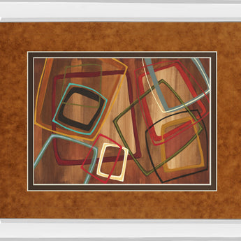 Twenty Tuesday I By Jeni Lee - Mirror Framed Print Wall Art - Light Brown
