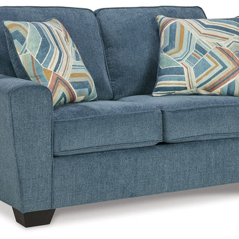Cashton - Loveseat - Blue