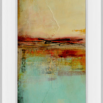 Eastside Story I By Erin Ashley - Mirror Framed Print Wall Art - Beige