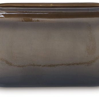 Sumner - Vase - 7.5" - Gray / Gold Finish