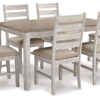 Skempton - Blanco - Juego de mesa de comedor (juego de 7)