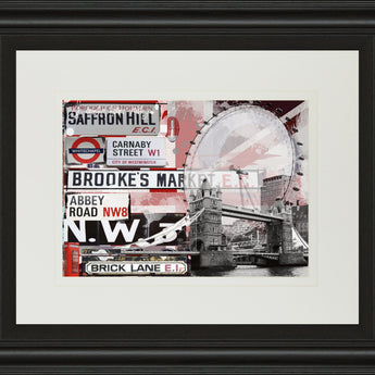 Saffron Hill By Andrew Cotton - Framed Print Wall Art - Gray