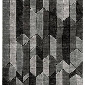 Chayse - 7' x 10' Rug - Black / Gray