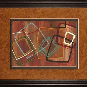 Twenty Tuesday Il By Jeni Lee - Framed Print Wall Art - Light Brown