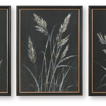 Janisburg - Wall Art Set (Set of 3) - Black / White / Brown
