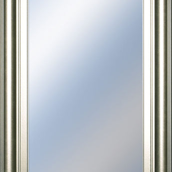 18x42 Decorative Framed Wall Mirror By Classy Art Promotional Mirror Frame #42 - Pearl Silver