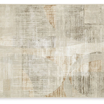 Truward - 5' x 7' Rug - Linen / Gray / Caramel