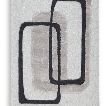 Davismour - 5' x 7' Rug - Ivory / Taupe / Charcoal