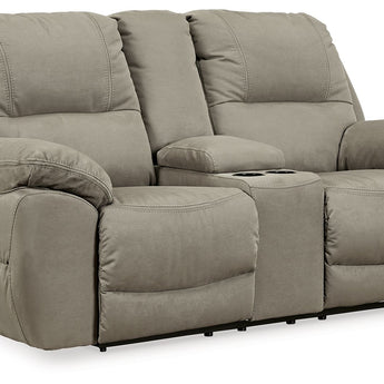 Next-Gen Gaucho - DBL REC PWR Loveseat w/Console - Putty