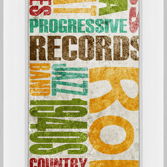 Rock & Roll By Sd Graphics Studio - Print Wall Art - Orange
