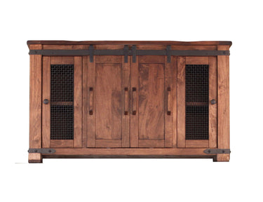Parota TV Stand with Drawers - detail