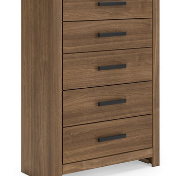 Broachmyn - Five Drawer Chest - Auburn