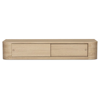 Round - Off Floating Console Table - Natural