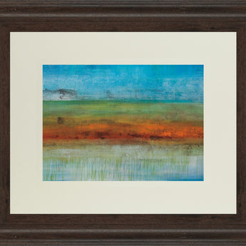 Brisbane By Brent Foreman - Framed Print Wall Art - Light Blue