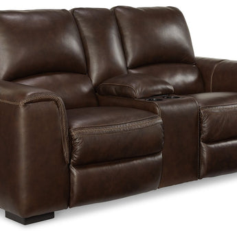 Alessandro - PWR REC Loveseat/Con/Adj HDRST - Walnut