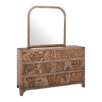 Praga - Mirror - Almond / Barrel Brown