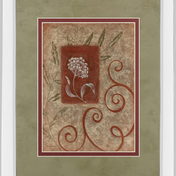 Florescence I By Jane Carroll - Mirror Framed Print Wall Art - Beige