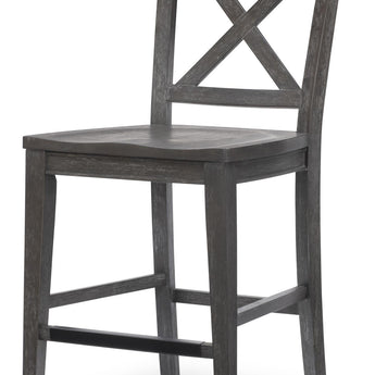 Briarwood - X-Back Counter Height Chair (Set of 2) - Sable