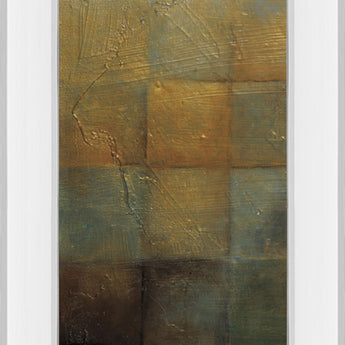 Modra I By Pasion - Mirror Framed Print Wall Art - Light Brown