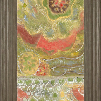 Moroccan Whimsy I By Karen Deans - Framed Print Wall Art - Green