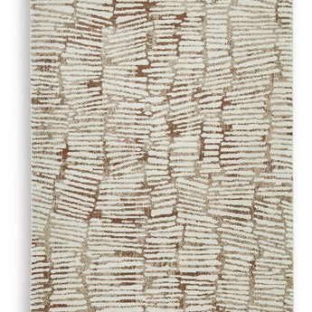 Uduak - 5' x 8' Rug - Cream / Tan / Rust