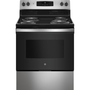 GE 30" Freestanding Electric Range, S.S. - JB256RTSS